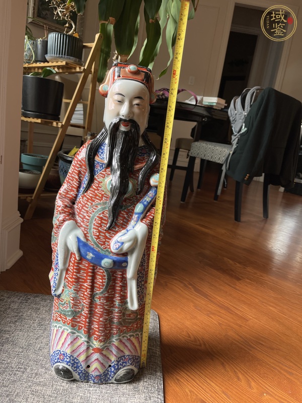 古玩陶瓷粉彩造像真品鑒賞圖