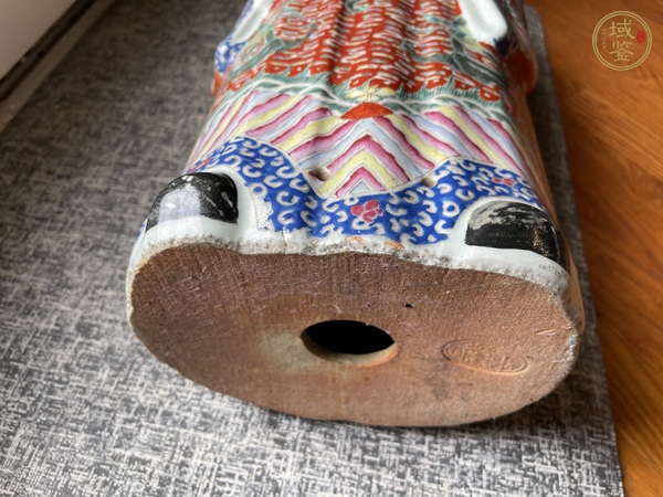 古玩陶瓷粉彩造像真品鑒賞圖