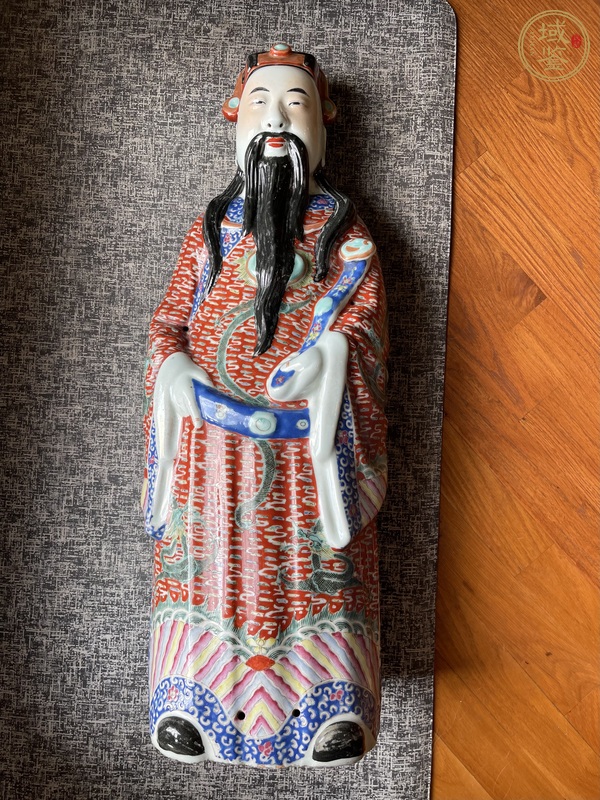 古玩陶瓷粉彩造像真品鑒賞圖