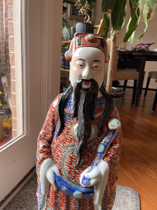 古玩陶瓷粉彩造像真品鑒賞圖