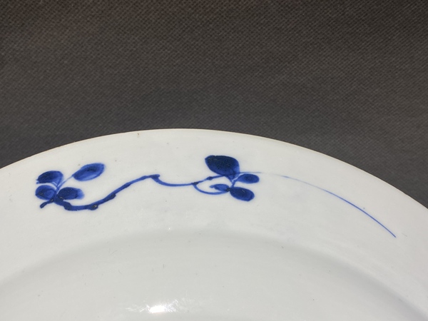 古玩陶瓷清康熙·青花花卉紋盤拍賣,當前價格1156元