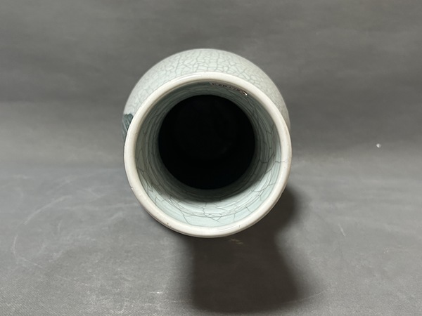 古玩陶瓷清晚·醴陵瓷英雄獨立紋橄欖瓶拍賣，當前價格15232元