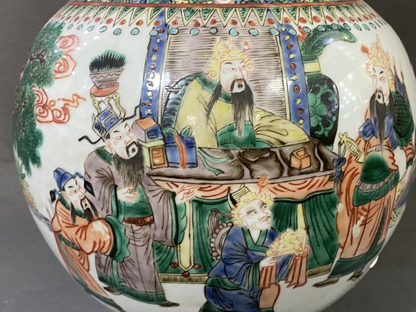 古玩陶瓷清晚·五彩人物故事圖葫蘆瓶拍賣,當前價格4672元