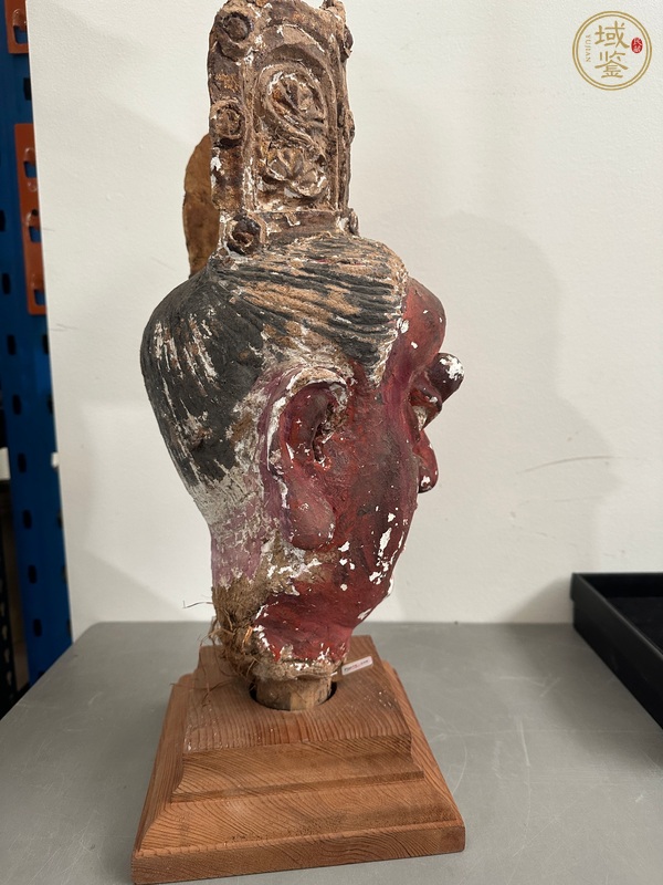 古玩雜項泥塑頭像真品鑒賞圖