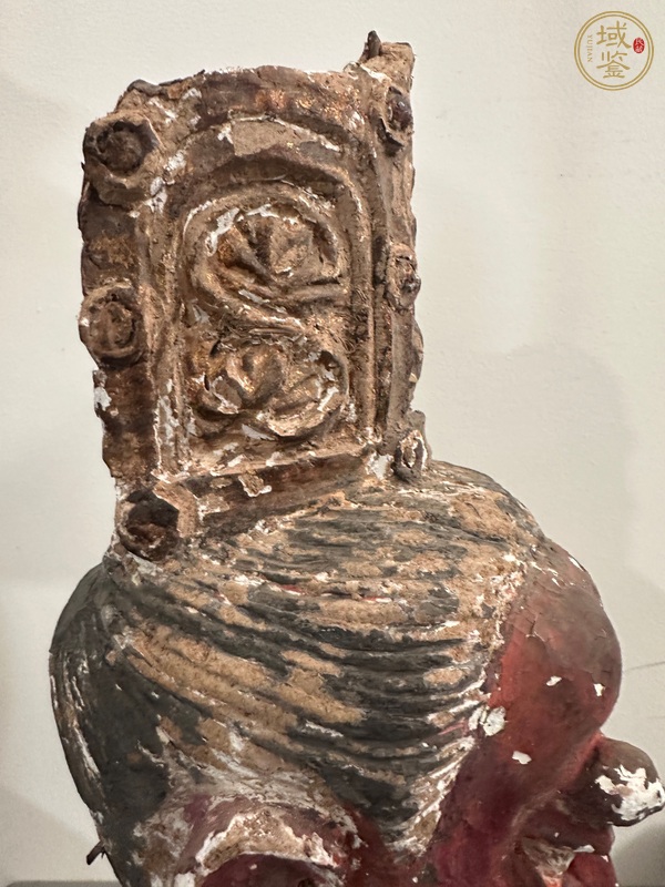 古玩雜項泥塑頭像真品鑒賞圖
