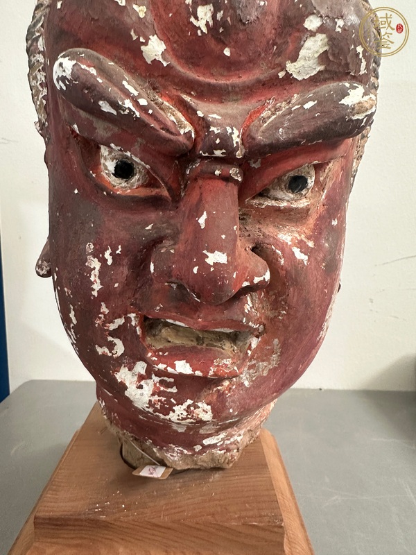 古玩雜項泥塑頭像真品鑒賞圖