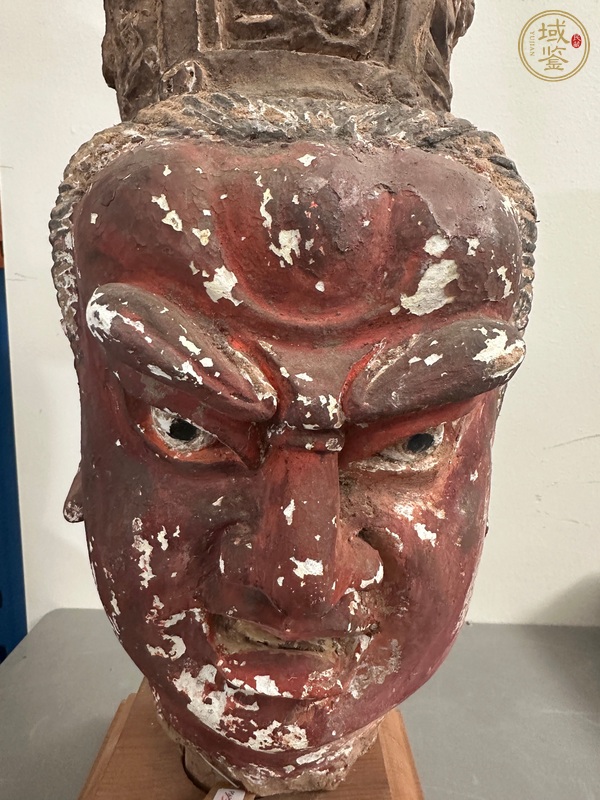 古玩雜項泥塑頭像真品鑒賞圖