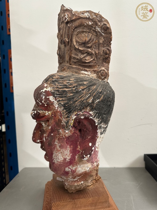 古玩雜項泥塑頭像真品鑒賞圖