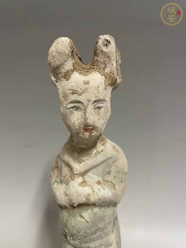 古玩陶瓷唐·丫鬟俑真品鑒賞圖