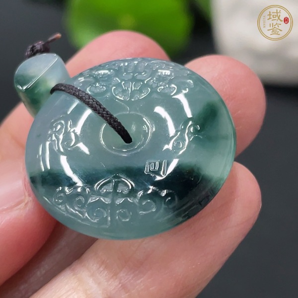 古玩玉器天然翡翠“平安扣”真品鑒賞圖