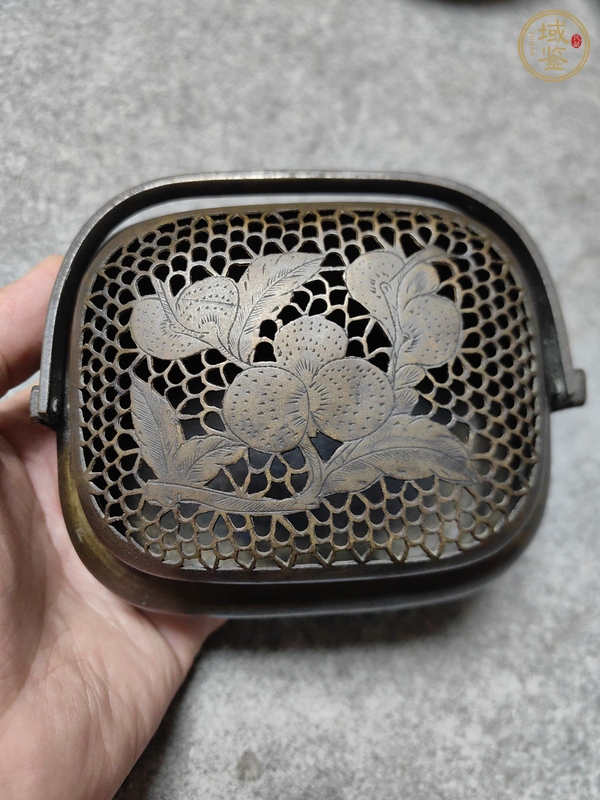 古玩銅器手爐真品鑒賞圖