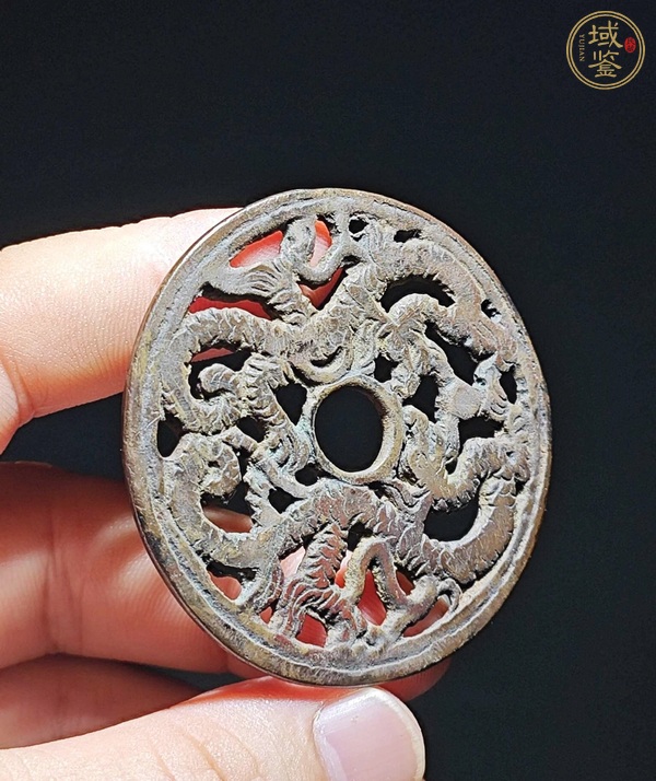古玩錢幣鏤空雙龍花錢真品鑒賞圖