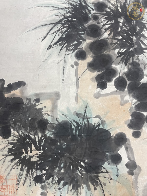 古玩字畫潘天壽款禿鷲真品鑒賞圖