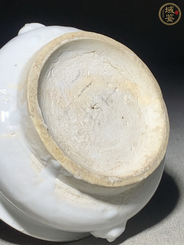 古玩陶瓷白釉獸耳香爐真品鑒賞圖