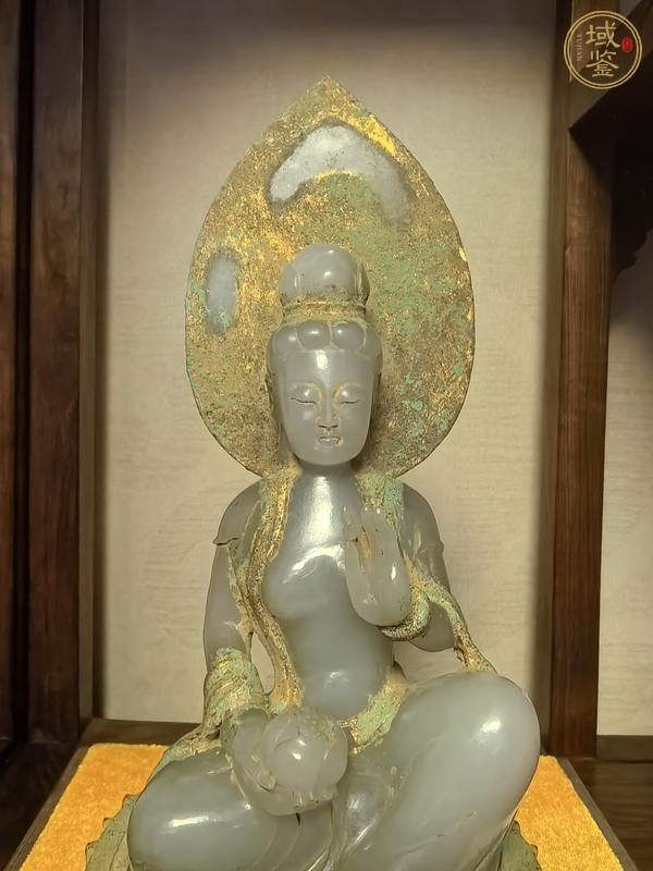 古玩玉器仿玉觀音真品鑒賞圖