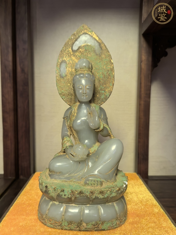 古玩仿玉觀音真品鑒賞圖
