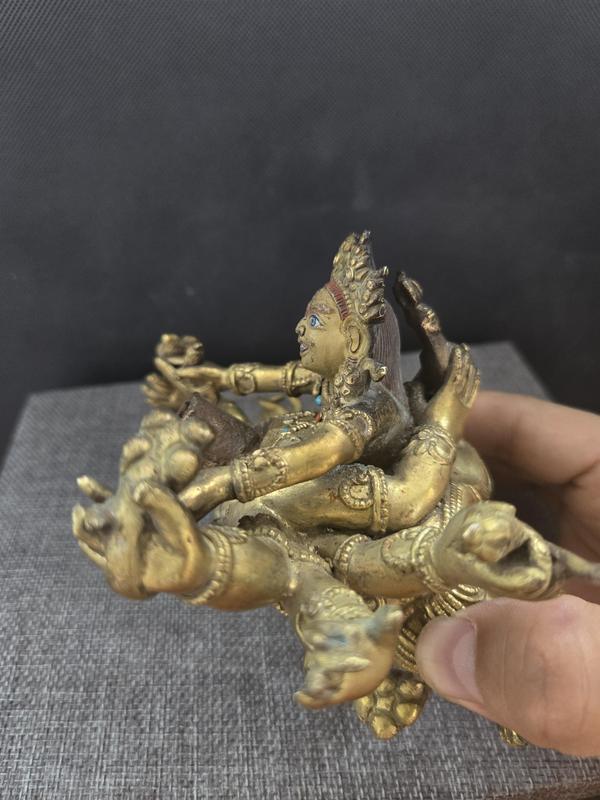古玩銅器鎦金銅佛造像拍賣，當前價格3200元