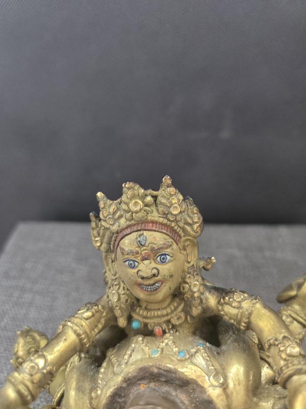 古玩轉(zhuǎn)賣(mài)鎦金銅佛造像拍賣(mài)，當(dāng)前價(jià)格3800元