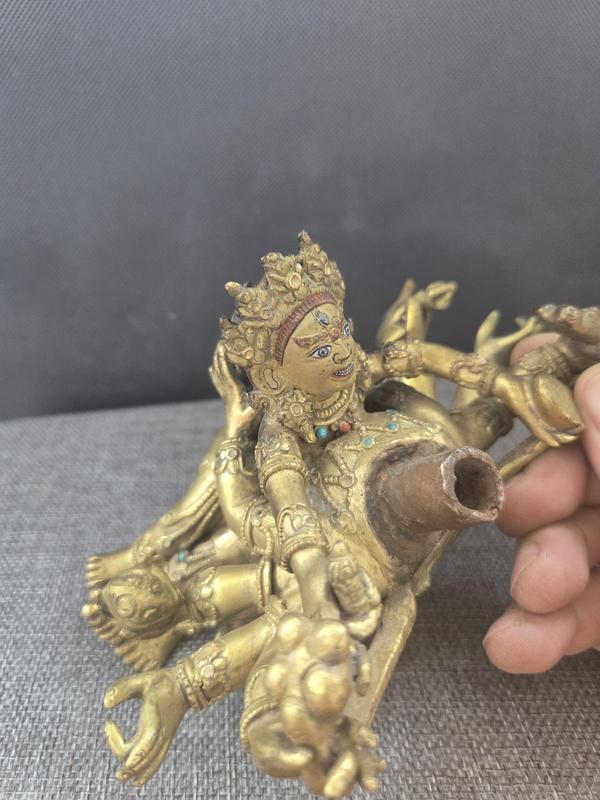 古玩銅器鎦金銅佛造像拍賣，當前價格3200元