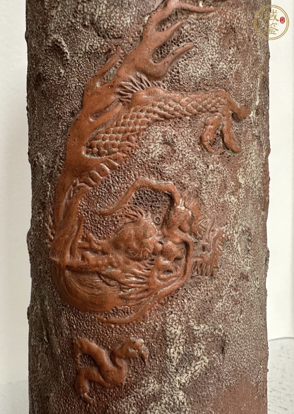 古玩雜項(xiàng)紫砂帽筒真品鑒賞圖