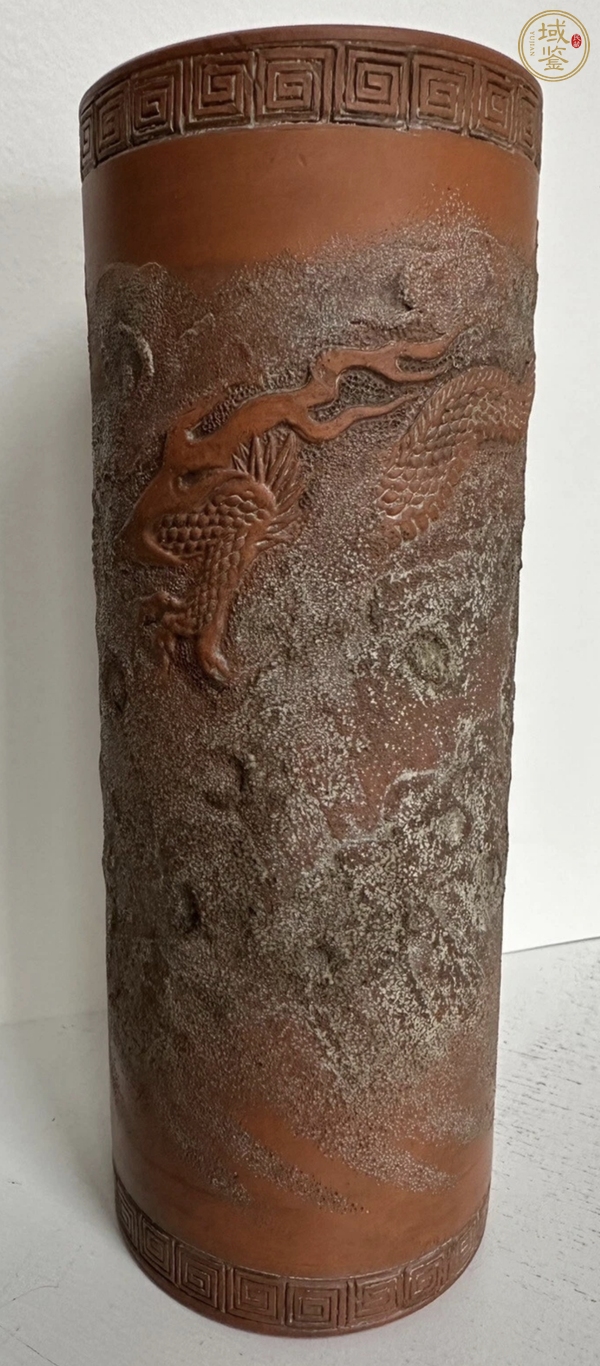 古玩雜項(xiàng)紫砂帽筒真品鑒賞圖