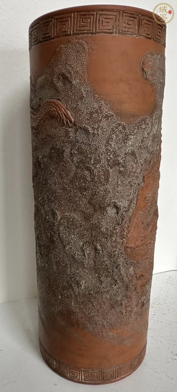 古玩雜項(xiàng)紫砂帽筒真品鑒賞圖