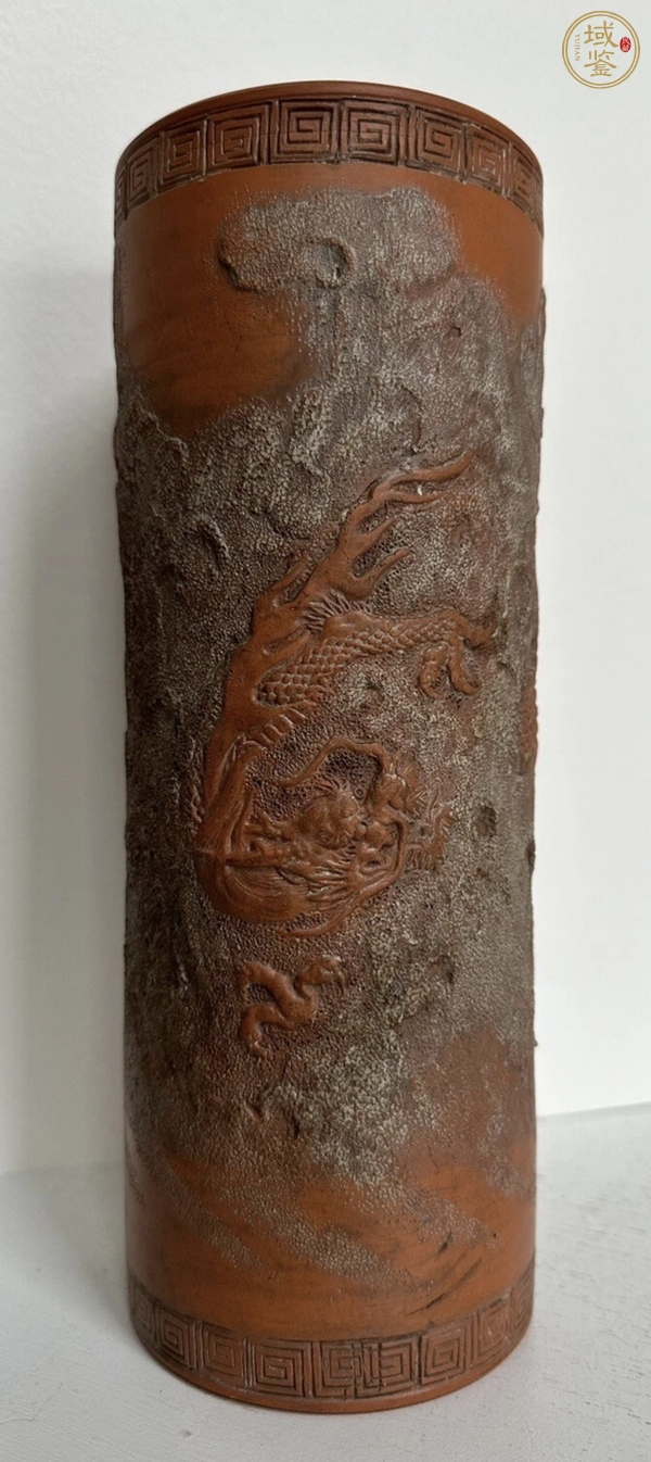 古玩雜項(xiàng)紫砂帽筒真品鑒賞圖