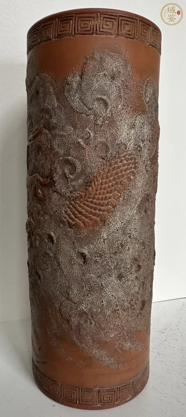 古玩雜項(xiàng)紫砂帽筒真品鑒賞圖