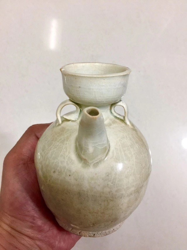 古玩陶瓷青白釉盤口執壺拍賣，當前價格5888元