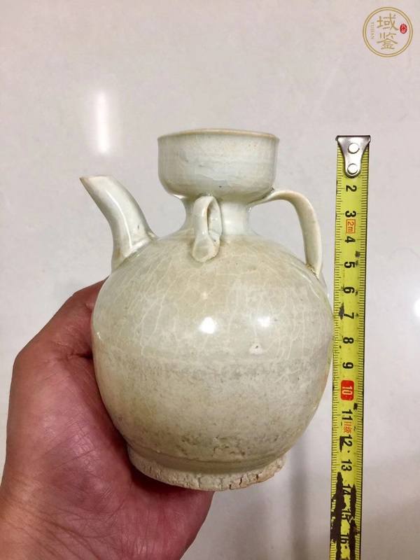 古玩陶瓷青白釉盤口執壺真品鑒賞圖