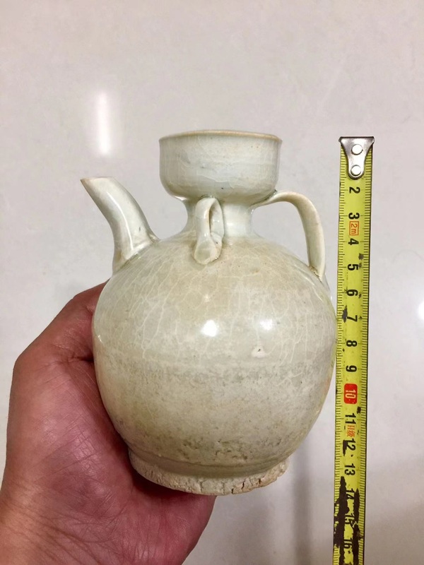 古玩陶瓷青白釉盤口執壺拍賣，當前價格5888元