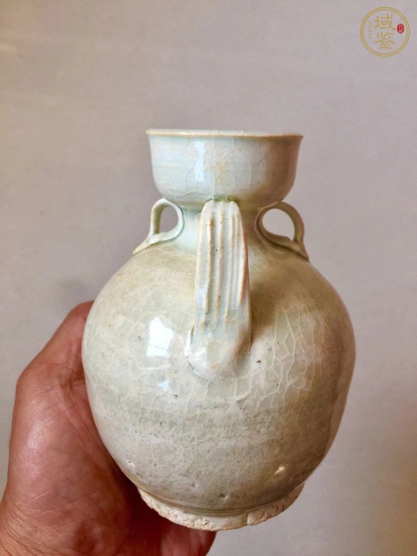 古玩陶瓷青白釉盤口執壺真品鑒賞圖