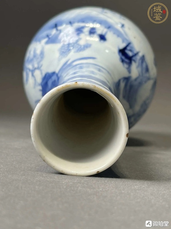 古玩陶瓷青花長頸瓶真品鑒賞圖