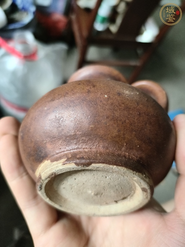 古玩陶瓷清代地方窯口紫金釉執(zhí)壺真品鑒賞圖