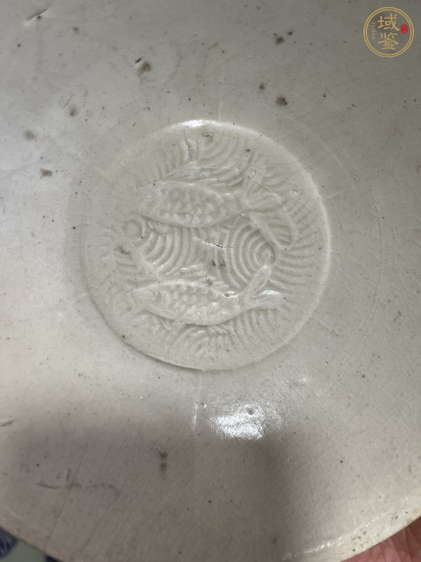 古玩陶瓷影青模印雙魚碗真品鑒賞圖