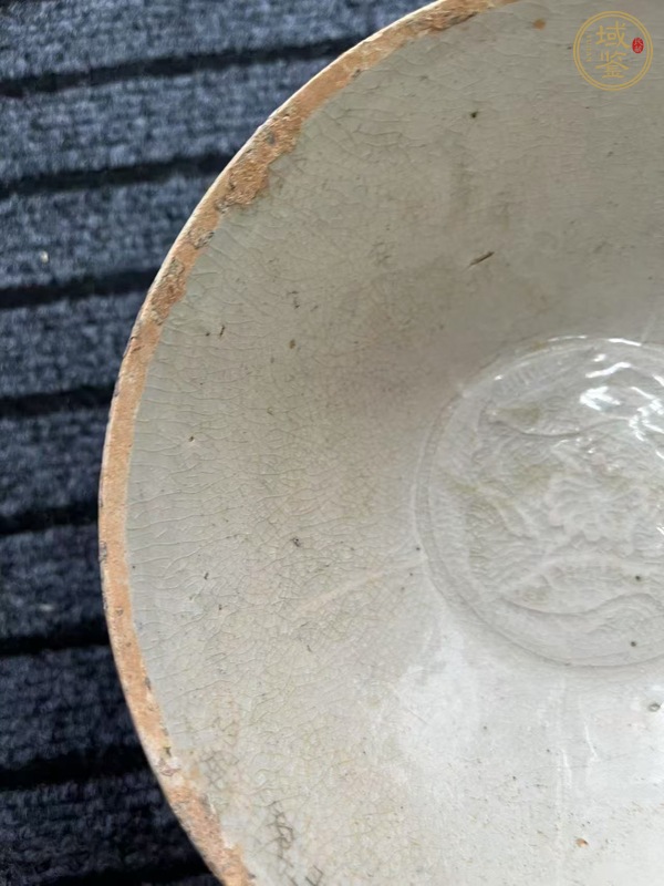 古玩陶瓷雙魚紋影青印花碗真品鑒賞圖