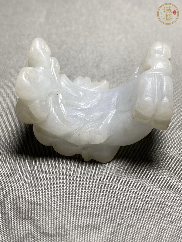 古玩玉器翡翠雕“瑞獸”把件真品鑒賞圖