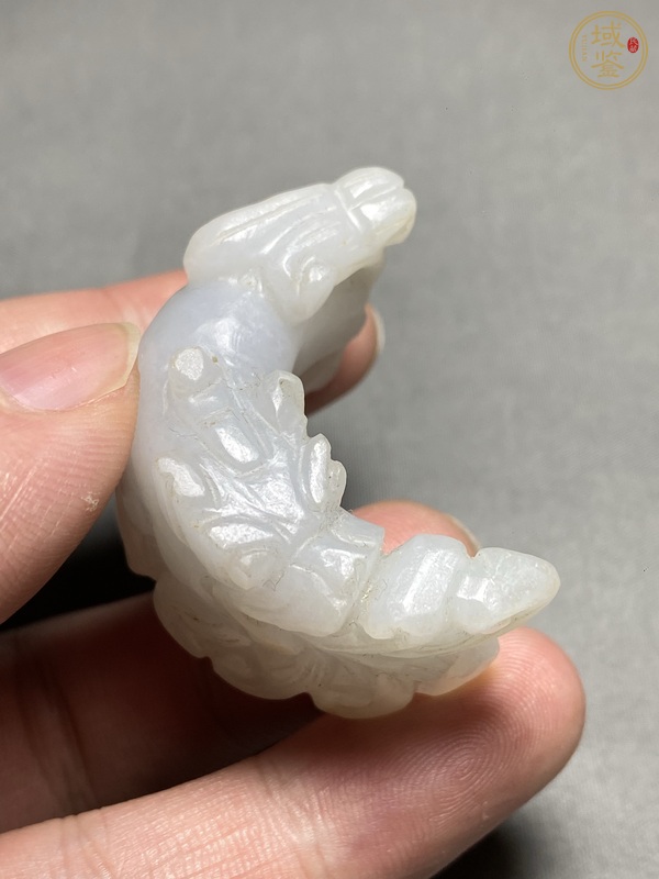 古玩玉器翡翠雕“瑞獸”把件真品鑒賞圖