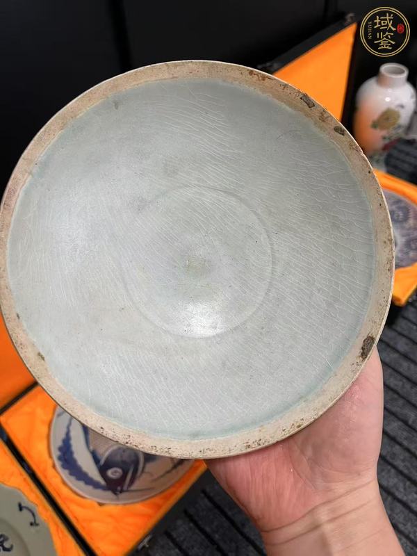 古玩陶瓷湖田窯蓮瓣紋碗真品鑒賞圖