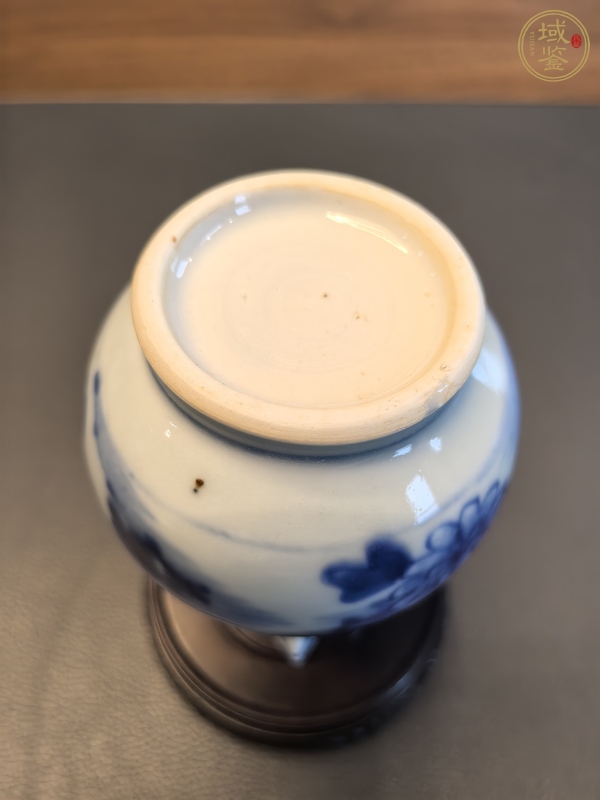 古玩青花花卉紋奶壺真品鑒賞圖