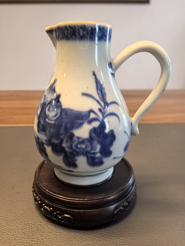 古玩陶瓷康熙青花花卉紋公道壺拍賣,當前價格2380元