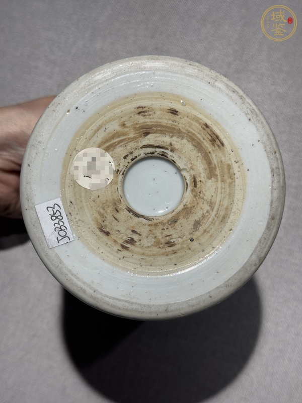 古玩陶瓷五彩魚趣圖筆筒真品鑒賞圖