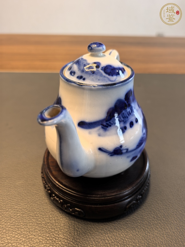 古玩陶瓷民國青花壺真品鑒賞圖