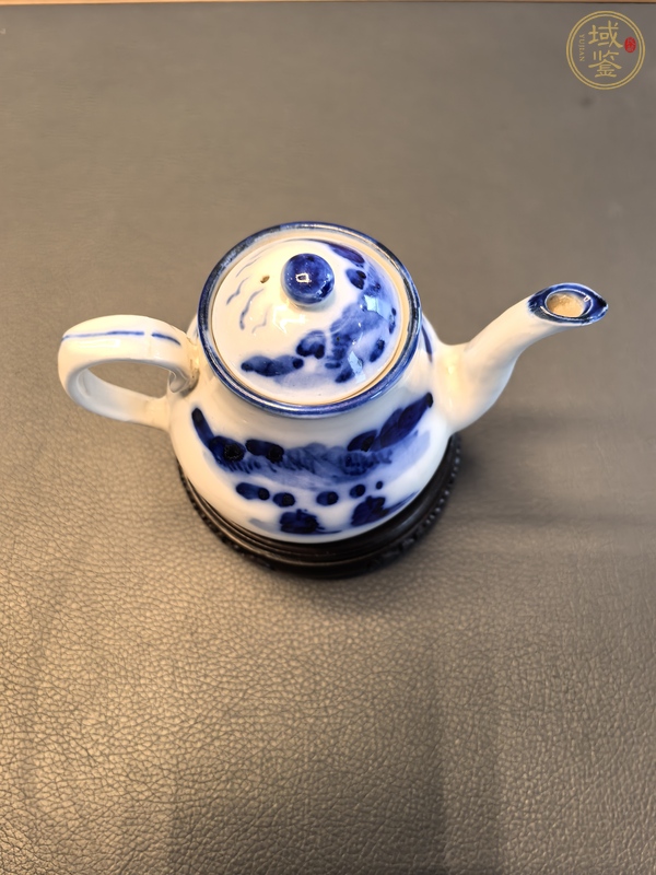 古玩陶瓷民國青花壺真品鑒賞圖