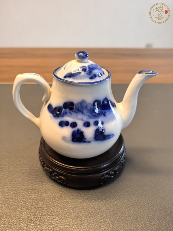 古玩陶瓷民國青花壺真品鑒賞圖