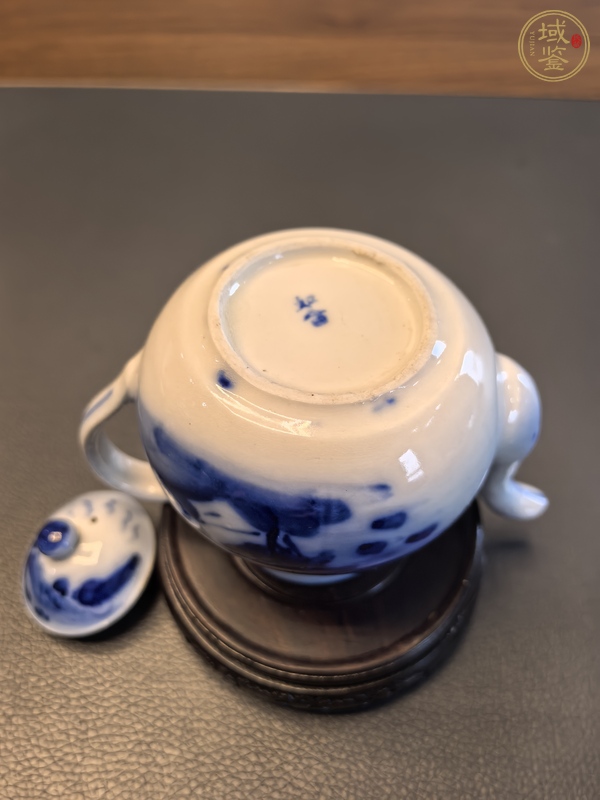 古玩陶瓷民國青花壺真品鑒賞圖