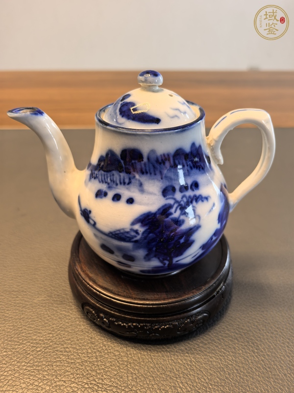 古玩陶瓷民國青花壺真品鑒賞圖