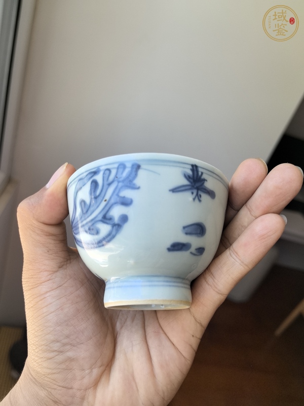 古玩陶瓷鳳紋青花杯真品鑒賞圖