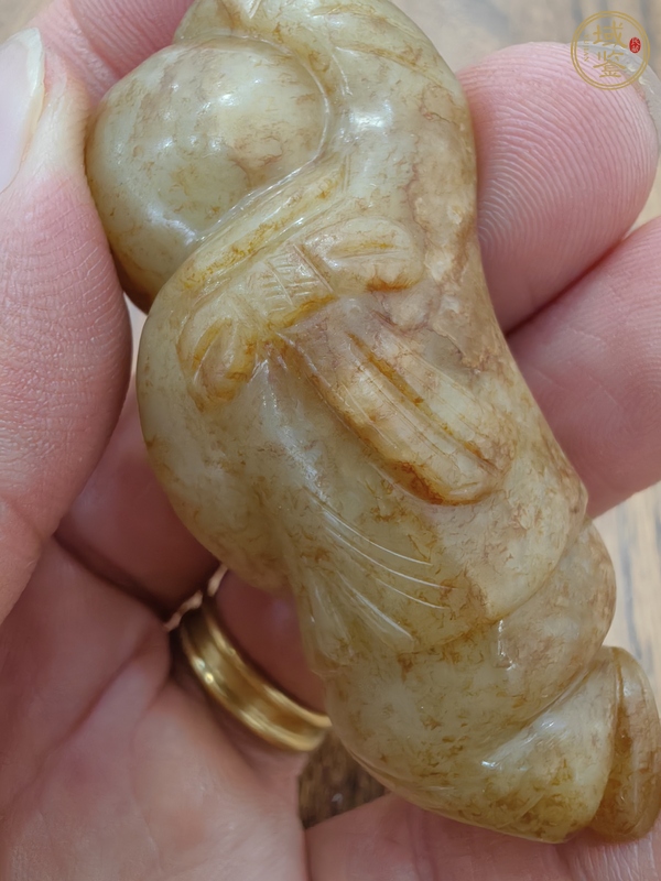 古玩玉器和田玉童子真品鑒賞圖