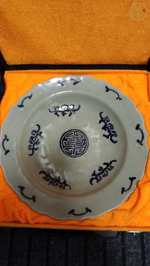 古玩五福同壽盤真品鑒賞圖
